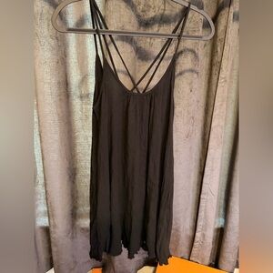 Elan Black Crisscross Coverup